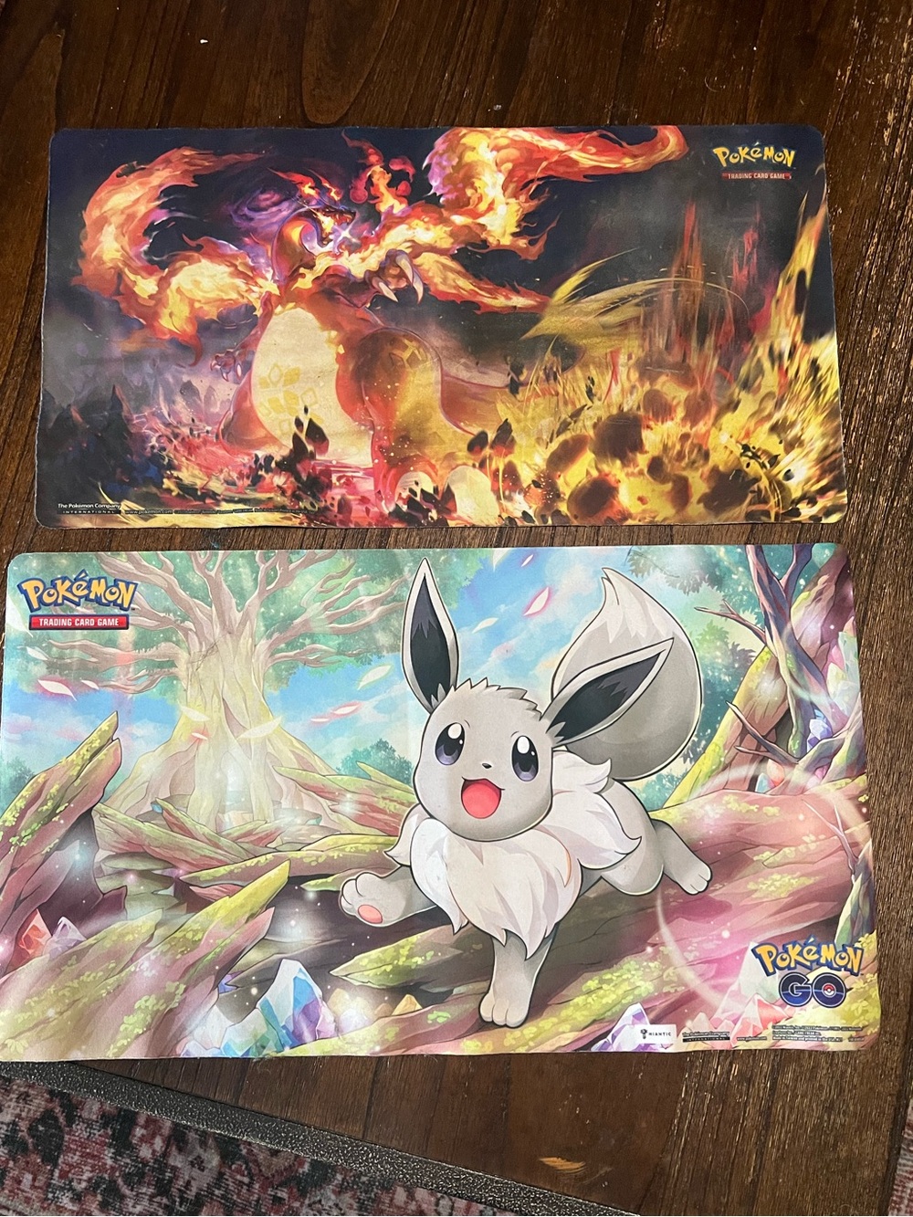 Pokémon Playmats - Charizard V & Eevee Designs
